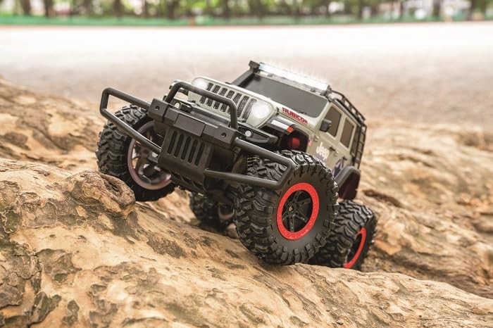 ホビーラジコン jldjld RC Car 1/18 Jeep Wrangler Rubicon Jozen Wild Drive 27MHz w/Radio