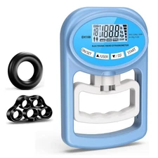 Electronic Hand Dynamometer Digital Grip Strength Tester 265lb/120kg Fitness