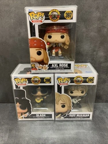 Funko Pop! Rocks Guns N Roses Axl Rose 397 Slash 398 Duff 399  Complete Set of 3