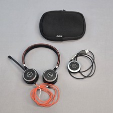 Jabra Evolve 40 Wired Stereo USB Headset HSC017 W/ Controller ENC010 W/ Case
