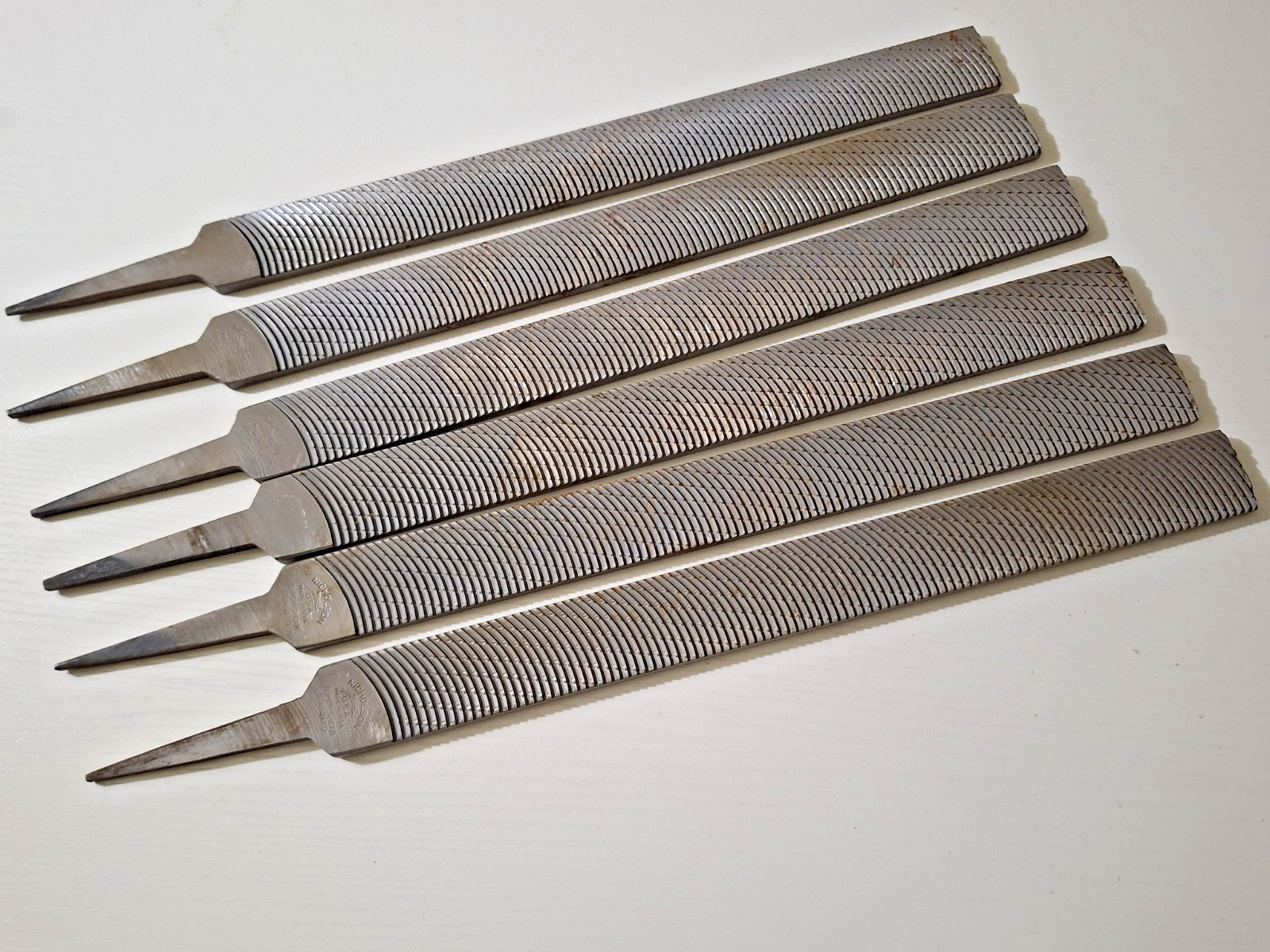 1 Random NOS VINTAGE Nicholson Super Shear Curved Standard 14 File - No Handle