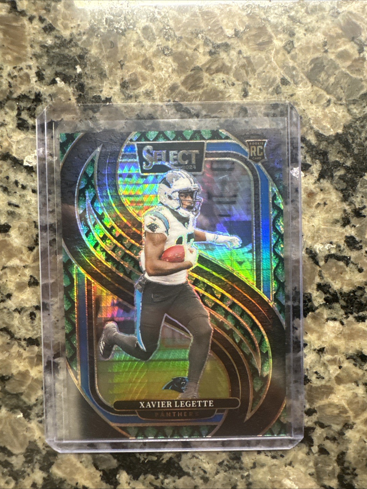 2024 Panini Select - Premier Level Xavier Legette #101 Dragon Scale Prizm /81 RC