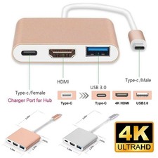 USB-C to HDMI Cable Adapter HDTV for Samsung Galaxy S25 Edge S25 FE iPhone 16 15