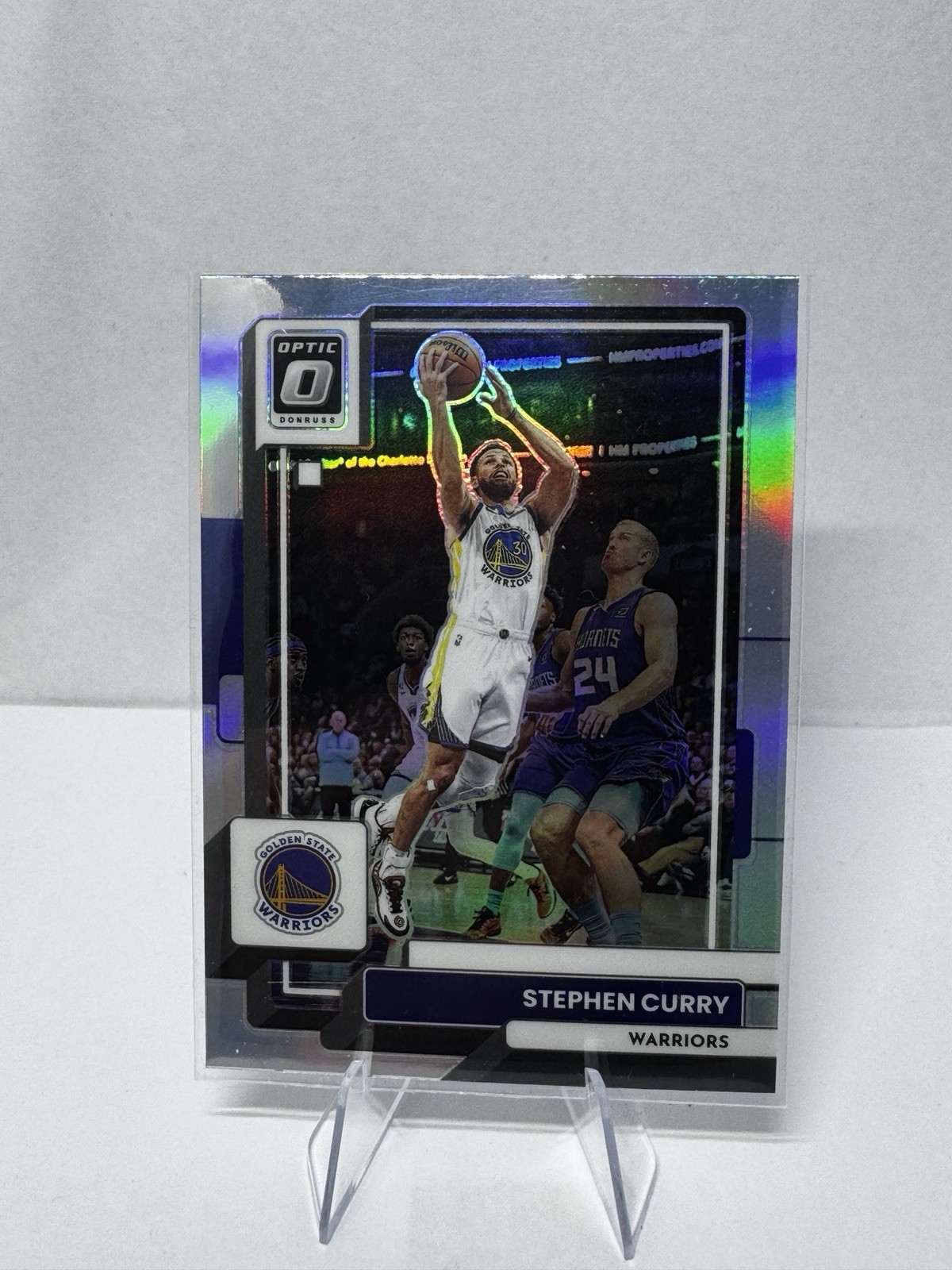 2022-23 Donruss Optic Stephen Curry Silver Holo Prizm #96 Warriors