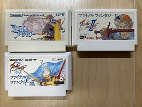 Complete Japanese Final Fantasy I II III 1 2 3 Nintendo Famicom NES NTSC-J