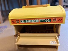 Sylvanian Families Hamburger Wagon Playset with Accessories Vintage Rare