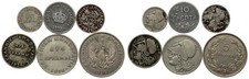Greece - Lot  10, 20, 50 Lepta, 1, 2, 5 Drachmai 1926 - 1930 - 6 pieces