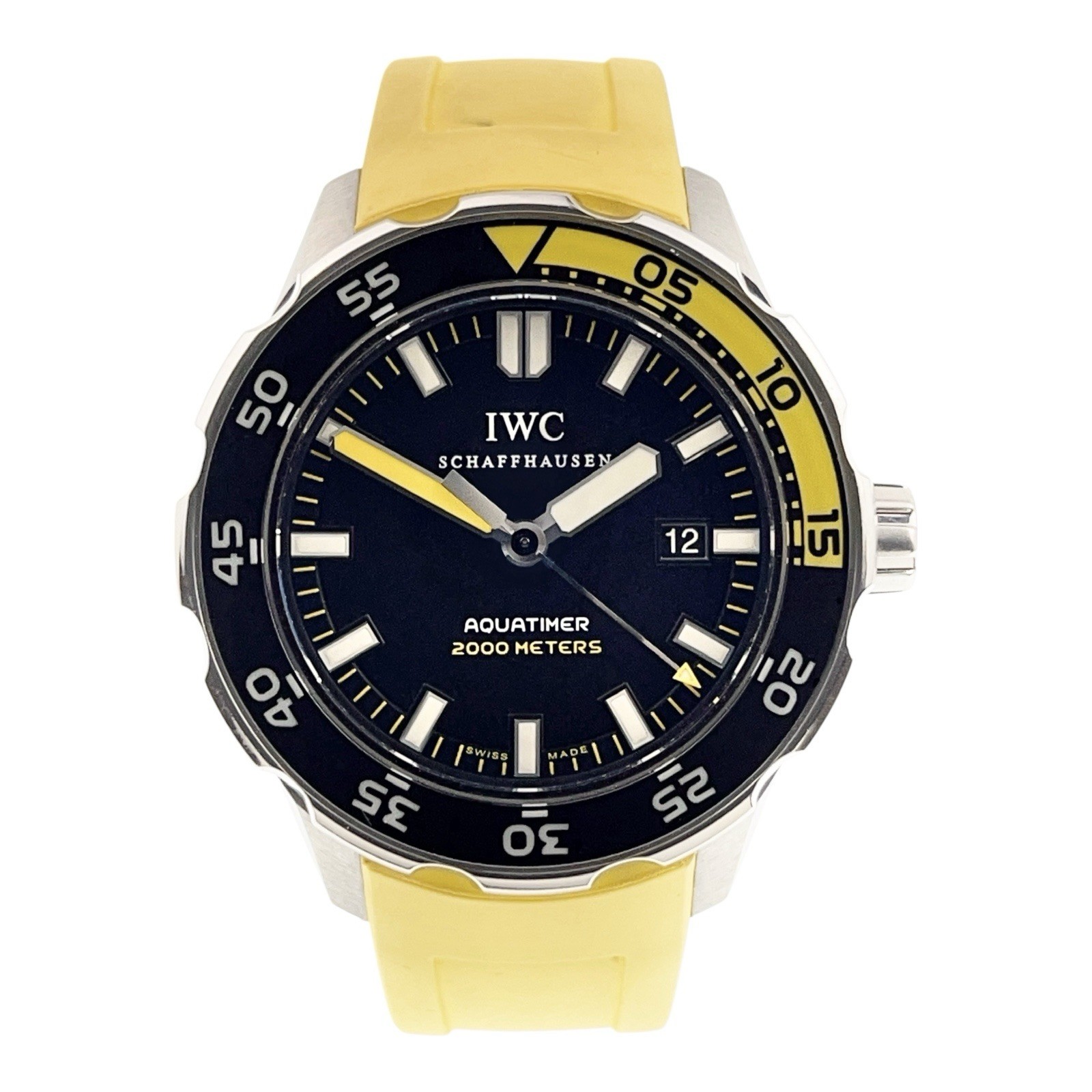 IWC Aquatimer Stainless Steel Black Dial 44mm Automatic Men’s Watch IW356810