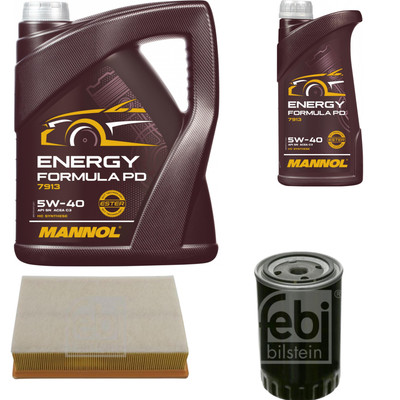 FEBI BILSTEIN Inspektionspaket 6L MANNOL Energy Formula PD 5W-40 für Seat