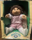 Vintage Coleco Cabbage Patch Doll 1984 Freddie Joann With Box & Certificate!