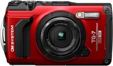 OM System OLYMPUS Tough TG-7 Red Underwater Camera, Waterproof, Freeze Proof, Hi