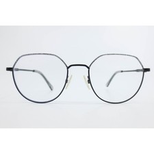 BCBGeneration CV ICON Black Glitter Eyeglasses Frames 49-17-135 Geometric Round