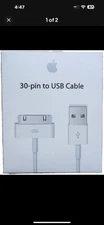 Quantity 4.   Apple 30-pin to USB Cables