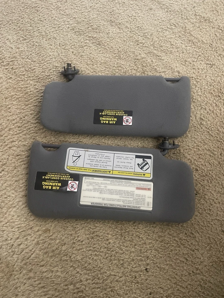 Parasoles Nissan Pathfinder Infiniti QX4 1997-2004 gris tela conductor pasajero Foto 3 de 4