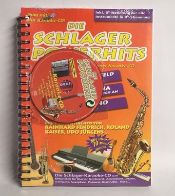 Die Schlager Powerhits Mit Noten Texten Und Karaoke CD NEU OVP VERSIEGELT 