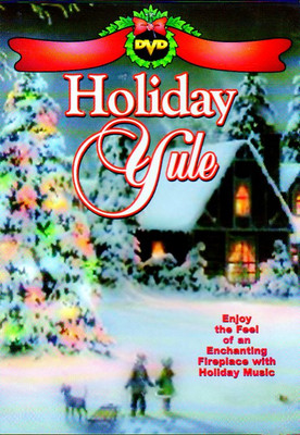 HOLIDAY YULE: VIRTUAL CHRISTMAS FIREPLACE DVD w/ MUSIC in DOLBY DIGITAL SURROUND
