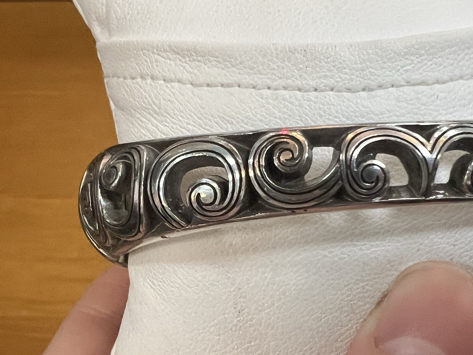 Brighton Rhinestone Leopard Pattern Wide Hinged B… - image 11