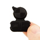 2 x To Suit BMW Rubber Key Pad 3 Button Replacement Remote Shell/Case X3 X5 M3