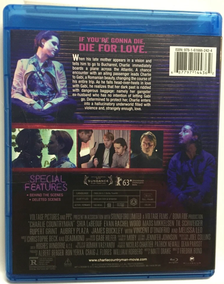 Charlie Countryman [2013] (Blu-ray, 2014) Shia LaBeouf,Not a Scratch! USA! - Image 2 of 4
