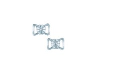 Telliswelt Bikini Clasp 2-Piece Flower 12 mm Clear BH Extender Made in Germany