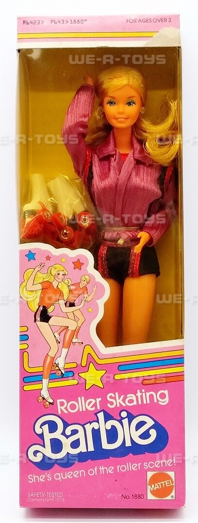 Roller Skating Barbie Doll Mattel 1980 No. 1880 NRFB for sale online | eBay