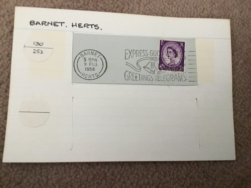 Vintage Job lot Various Hertfordshire postmarks & Stamps From 1937 onwards #106 - Picture 10 of 11