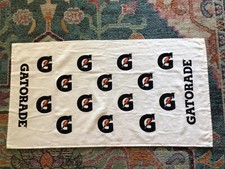 NEW Gatorade Sideline Towel White 22" X 42" Double Sided Print 100 Cotton