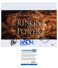 "The Lord of the Rings: The Rings of Power" SIGNED 8x10 Photo -Robert Aramayo +6