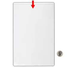 StoreSMART - 6" x 9" Non-Adhesive Plastic Pocket - Open Long - 25Pk PE109L-C-25