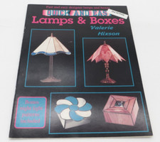 Stained Glass Pattern Book Quick Easy Lamps Boxes by Valerie Hixson 1996
