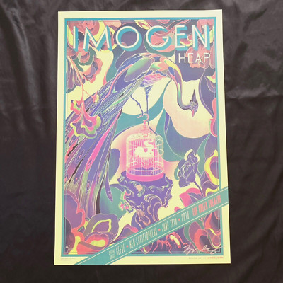 Imogen Heap Poster - James Jean  signed -fluorescent Ink