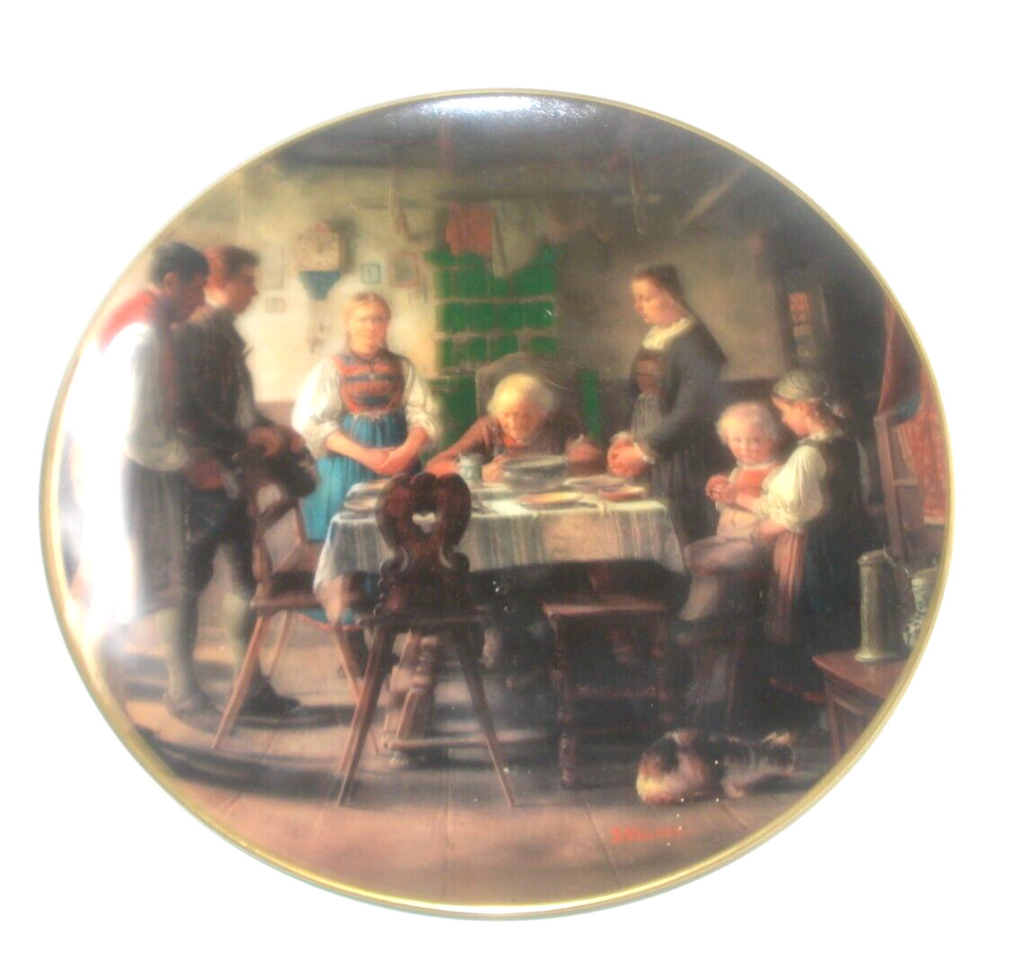 Wandteller - Das Dankgebet, Hutschenreuther, Wiederentdeckt Meisterwerke 7756 A