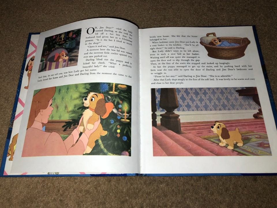 Walt Disney's THE LADY AND THE TRAMP vintage 1950s children's book eBay