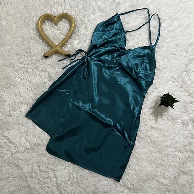 NWT LULUS Sweet and Stellar Teal Satin Backless Wrap Mini Dress | eBay NWT LULUS Sweet and Stellar Teal Satin Backless Wrap Mini Dress | eBay