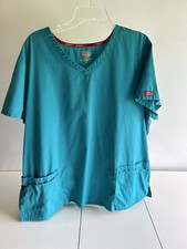 Dickies Scrub Shirt Teal Size 3XL