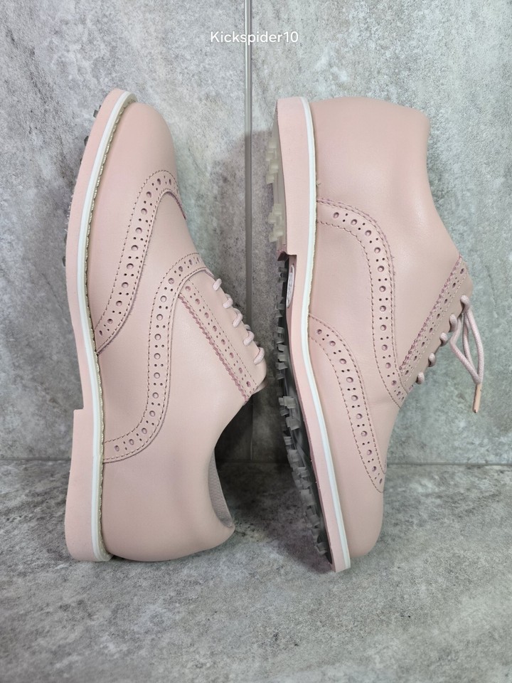 G/Fore Gallivanter Brogue Womens Golf Shoes Size 7 Blush Pink Longwing