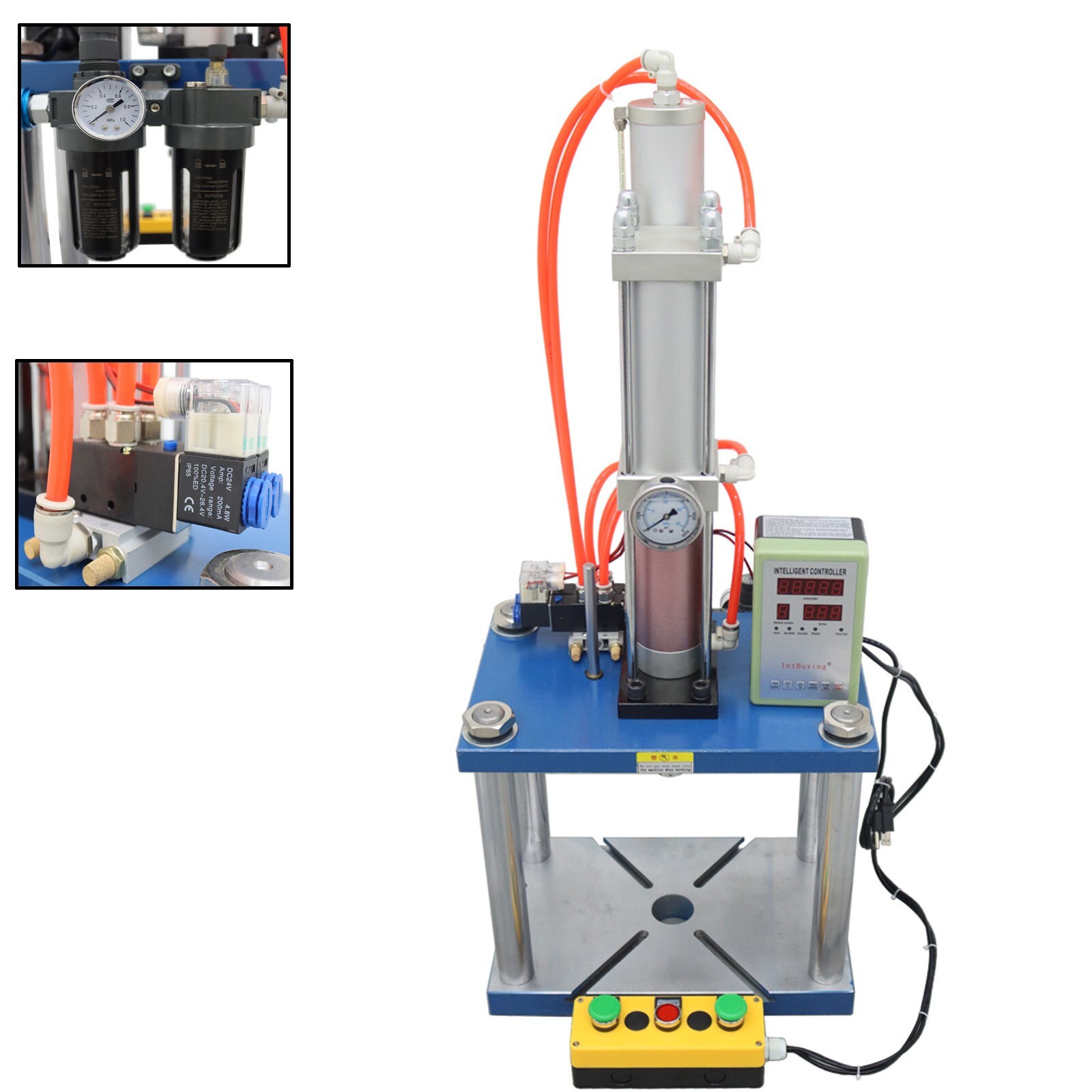 6613Lbs/3Ton Pneumatic Punch Press Machine for Sheet Metal Hole with Controller