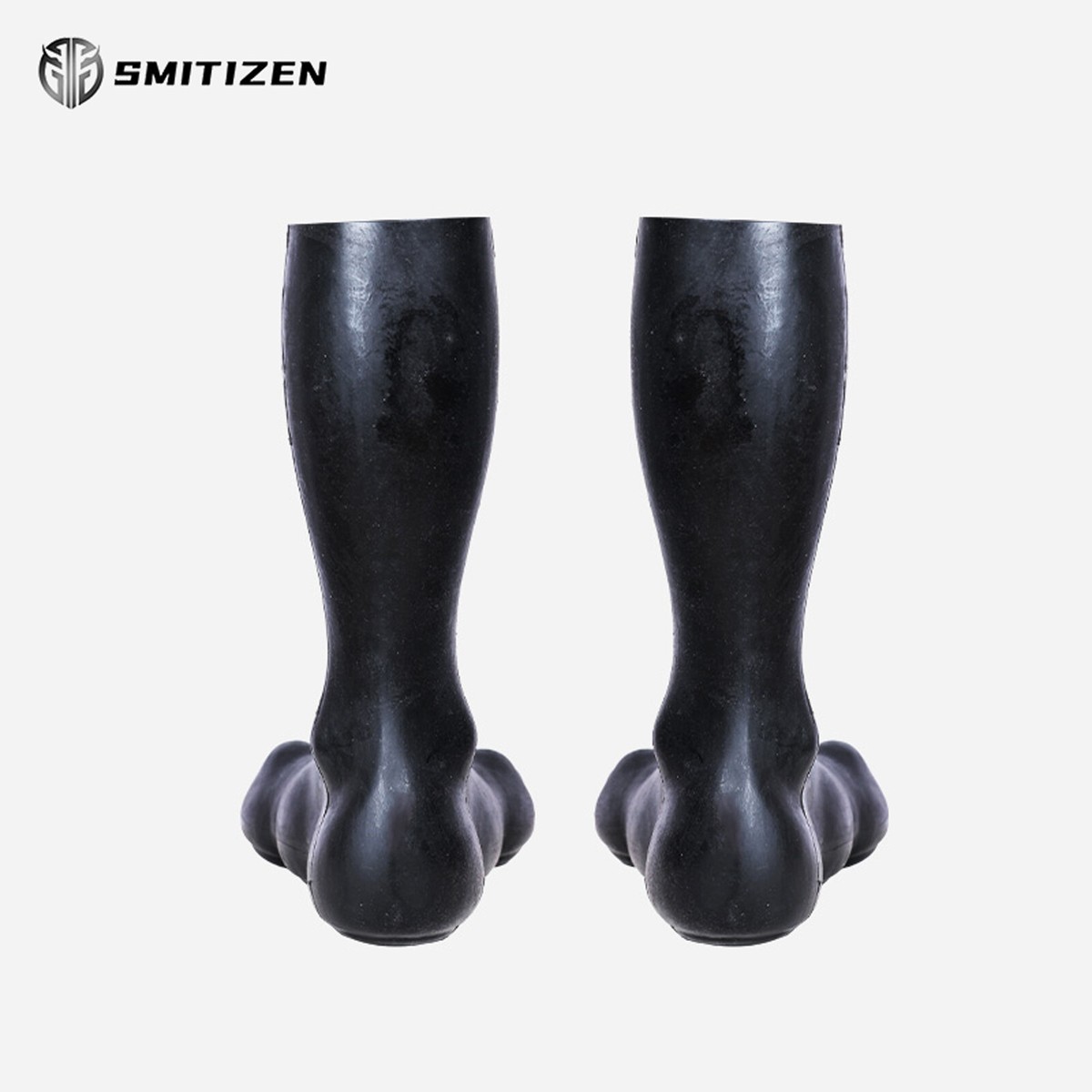 Smitizen Nero Silicone Drago Bestia Zampa Scarpe Mostro Costumi Zampa