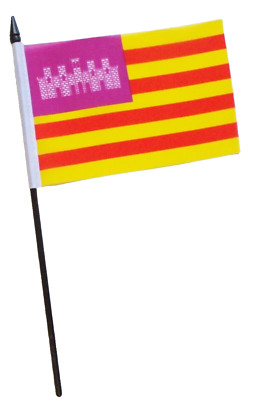 Spanien Balearen kleine Handflagge (6'' x 4'')