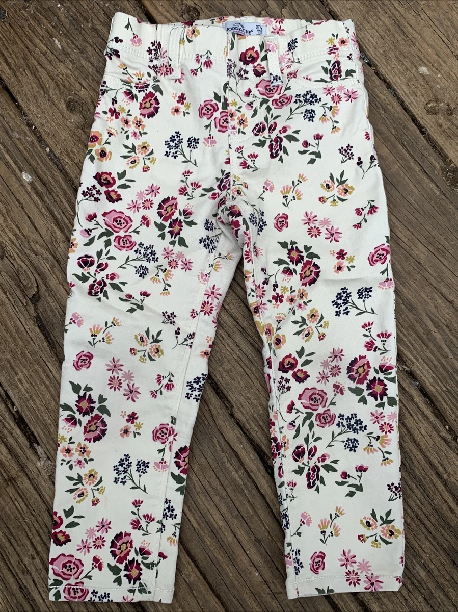 JORDACHE Vintage Jeggings Leggings Girls Pants Floral CUTE CUTE Size 3T  ❤️sj15m7