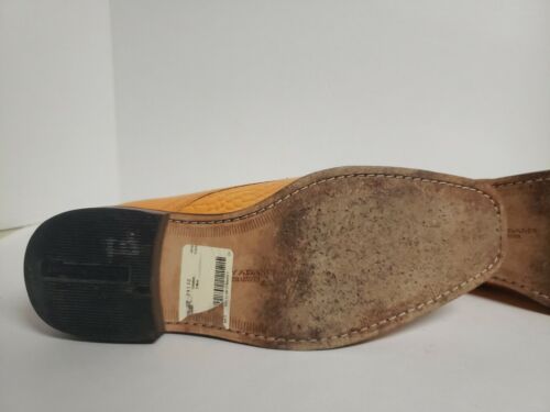 🐊 Stacy Adams Schuhe orange Leder Herren 7 formelle elegante Schuhe Krokodil Stil - Bild 7 von 9