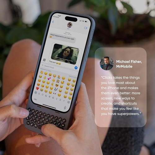 Keyboard Case for iPhone 15 Pro – for Premium Typing Experience – Miami Beach - Picture 9 of 9