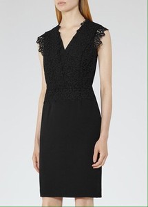 reiss black lace dress