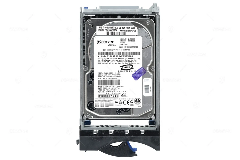 06P5758 IBM HDD 18.2GB 10K SCSI U160 3.5" LFF HOT-SWAP - Image 3 of 4