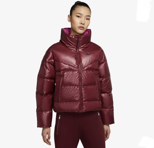 Nike Women’s Down Loose Fit Water Repel Red Jacket Sz S NWT - Picture 12 of 12