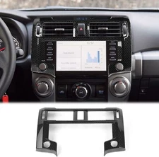 Carbon Fiber Center Console Navigation Panel Cover Trim Bezels for 4Runner 2020+