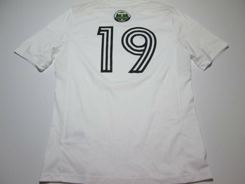 Adidas Youth Unisex Size YXL V-Neck Shirt White Portland Timbers 19 Logo Print - Picture 2 of 10