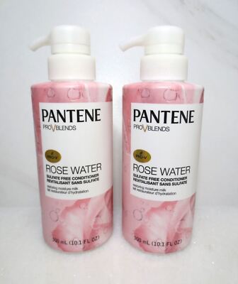 PANTENE PRO-V ROSE WATER SULFATE-FREE CONDITIONER 10.1 OZ (LOT OF 2)