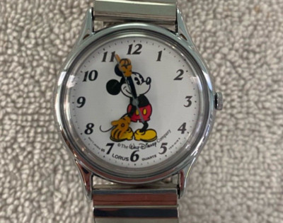 Vintage Mickey Mouse Lorus Watch Walt Disney Company V515-6000 A1