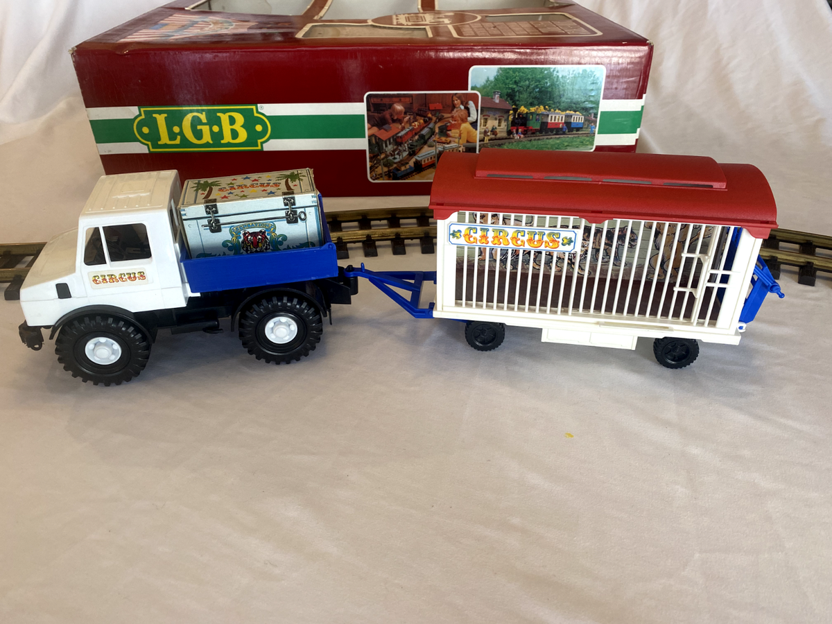 Lehmann LGB Big Train Circus Mercedes Unimog Truck - Same Lehmann LGB Big Train Circus Mercedes Unimog Truck - Same